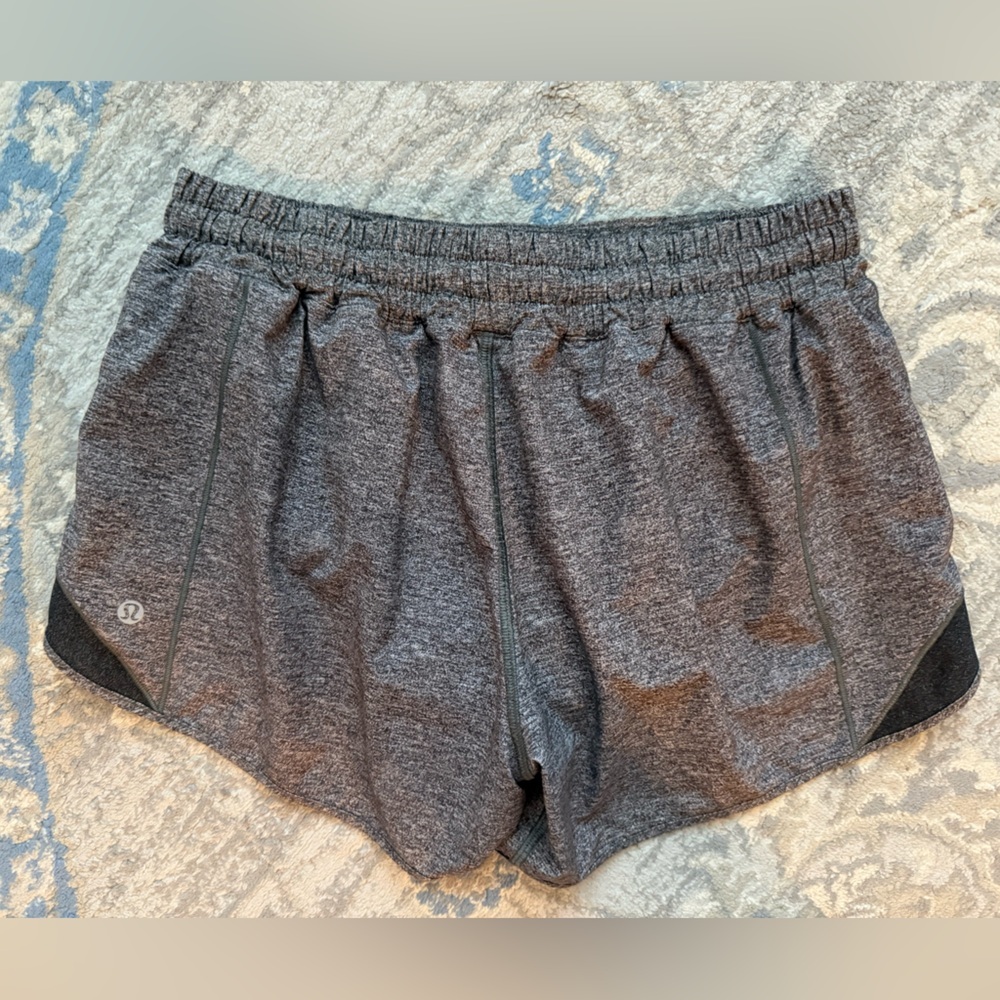 Lululemon Hotty Hot Short II *Long 4" Heather Lux Multi Black - Picture 7 of 10